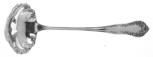 Diana (Sterling, 1900, No Monograms) Solid Soup Ladle