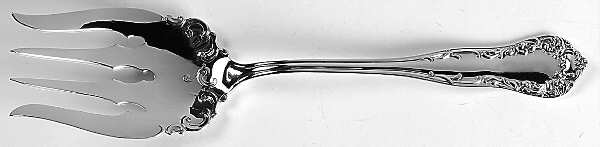 Diana (Sterling, 1900, No Monograms) Large Solid Fish Serving Fork