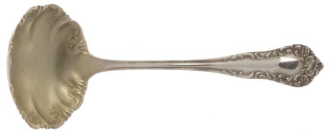 Diana (Sterling, 1900, No Monograms) Solid Gravy Ladle