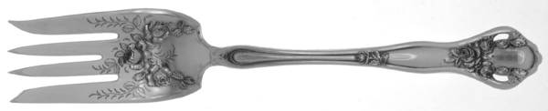 Dolly Madison (Silverplate, 1911) Medium Solid Cold Meat Serving Fork
