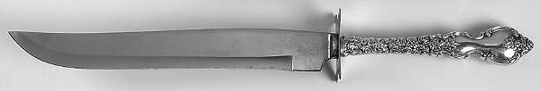 Du Barry (Sterling, 1968) Large Stainless Blade Roast Carving Knife