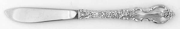 Du Barry (Sterling, 1968) Modern Hollow Butter Spreader (Stainless)