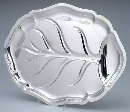 Dublin (Sterling, Hollowware) 17" 4 Toed Meat Platter with Well