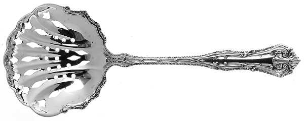 Duchesse (Sterling, 1907) Solid Bon Bon Spoon with Pierced Bowl