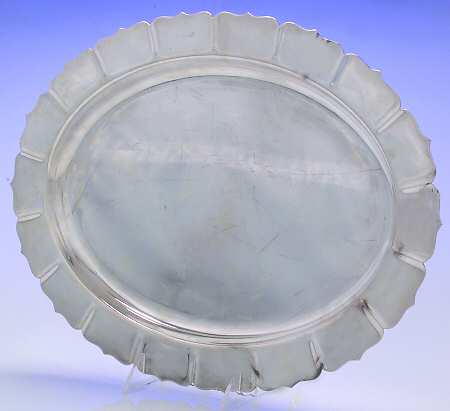 Early American (Silverplate, Hollowware) Small Plated Meat Platter No Well