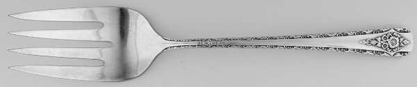 Elegance (Silverplate, 1954) Medium Solid Cold Meat Serving Fork