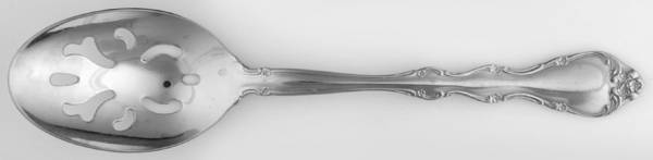 Elegance (Stainless) Pierced Tablespoon (Serving Spoon) by International Silver