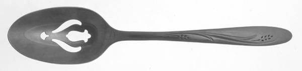 Elegance (Stainless) Pierced Tablespoon (Serving Spoon) by International Silver