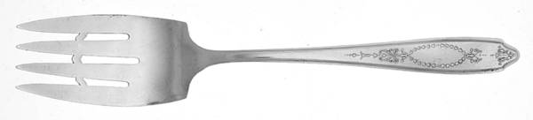 Empire (Silverplate, 1921) Medium Solid Cold Meat Serving Fork