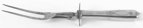 Empire (Silverplate, 1921) Large Stainless-Prong Roast Carving Fork