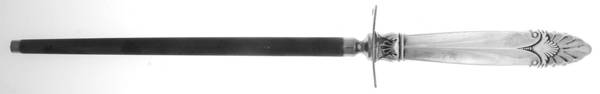 Empress (Sterling, 1932) Large Knife Sharpener-Steel Rod w/Sterling Guard