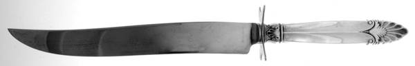 Empress (Sterling, 1932) Large Carving/Roast Knife StnlBl w/Sterling Guard
