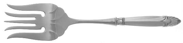 Empress (Sterling, 1932) Stainless-Tine Utility Serving Fork