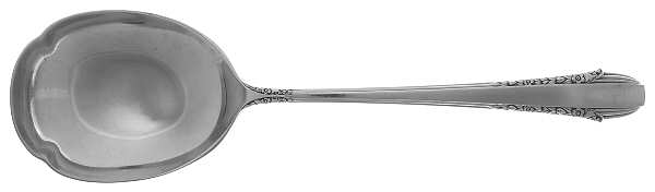 Enchantress (Sterling, 1937, No Monograms) Small Solid Berry/Casserole Spoon