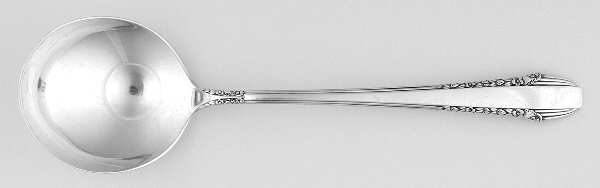 Enchantress (Sterling, 1937, No Monograms) Round Bowl Soup Spoon (Bouillon)