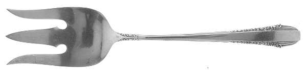 Enchantress (Sterling, 1937, No Monograms) Solid Salad Serving Fork
