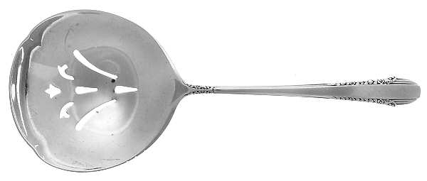 Enchantress (Sterling, 1937, No Monograms) Solid Bon Bon Spoon with Pierced Bowl
