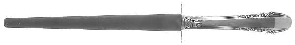 Enchantress (Sterling, 1937, No Monograms) Large Whetstone Rod Knife Sharpener