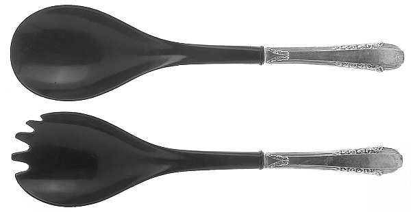 Enchantress (Sterling, 1937, No Monograms) Plastic Bowl 2-Piece Salad Set