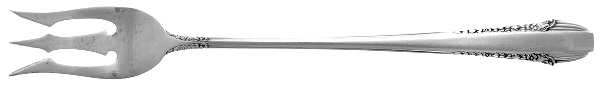 Enchantress (Sterling, 1937, No Monograms) Short Handle Pickle/Olive Fork
