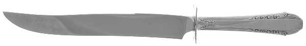 Enchantress (Sterling, 1937, No Monograms) Large Carving/Roast Knife StnlBl w/Sterling Guard