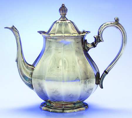 English Flutes (Silverplate, Hollowware) Teapot