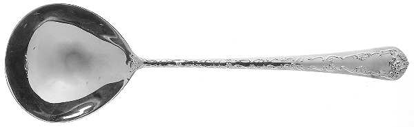 Enchanted Rose (Silverplate) Solid Serving Spoon by International Silver