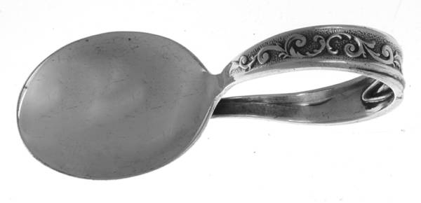Esperanto (Silverplate, 1967) Curved Handle Baby Spoon by International Silver