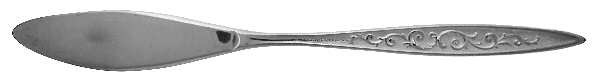 Esperanto (Silverplate, 1967) Flat Handle Butter Spreader by International Silver