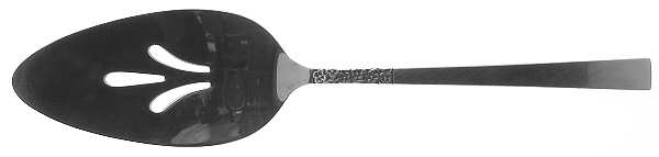 Evangeline (Stainless, Burnished) Pierced All Stainless Pie Server by International Silver