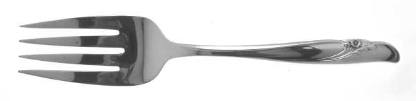 Exquisite (1957-Silverplate) Small Solid Cold Meat Serving Fork