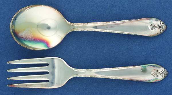 Exquisite (Silverplate, 1940) 2 Pc Baby Set (BF, BS)