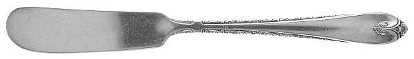 Exquisite (Silverplate, 1940) Flat Handle Butter Spreader