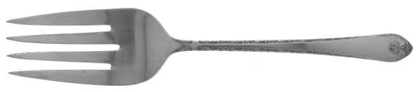Exquisite (Silverplate, 1940) Medium Solid Cold Meat Serving Fork