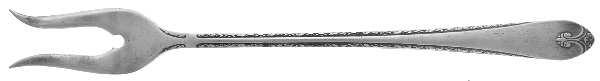 Exquisite (Silverplate, 1940) Fork-Pickle/Olive-Short Handle