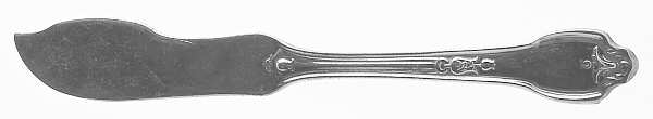 Falmouth (Silverplate, 1914) Flat Handle Butter Spreader