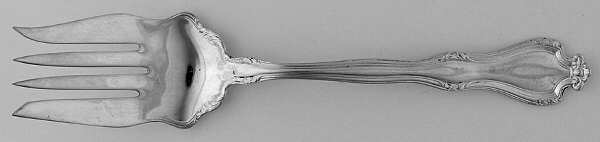 Faneuil (Silverplate, 1908) Medium Solid Cold Meat Serving Fork
