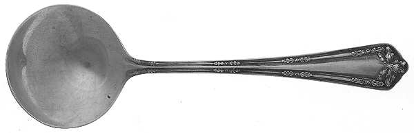 Fair Oak (Silverplate, 1913) Round Bowl Soup Spoon (Bouillon)
