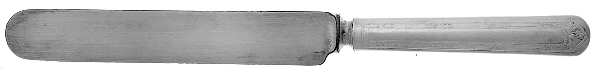 Fair Oak (Silverplate, 1913) Blunt Solid Indented Knife