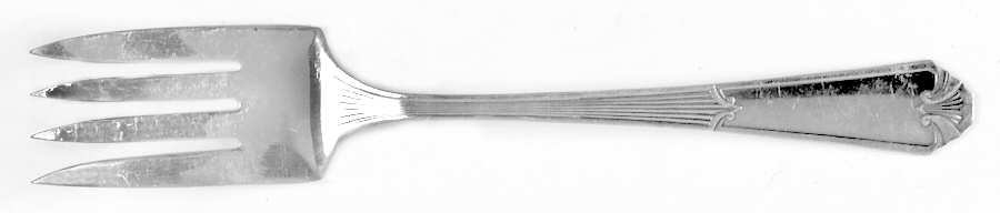 Fidelis (Silverplate, 1933) Medium Solid Cold Meat Serving Fork