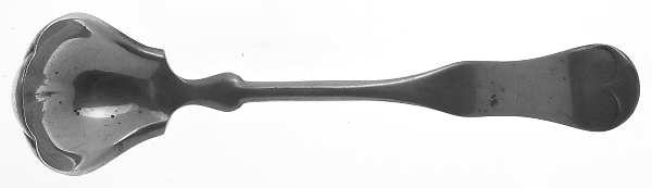 Fiddle (Silverplate, 1872) Solid Piece Cream Ladle