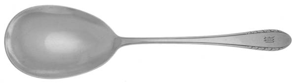 First Lady (Silverplate, 1933) Monogram Solid Smooth Casserole Spoon