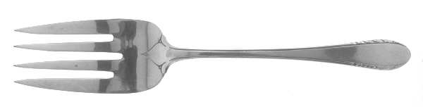 First Lady (Silverplate, 1933) Medium Solid Cold Meat Serving Fork by International Silver