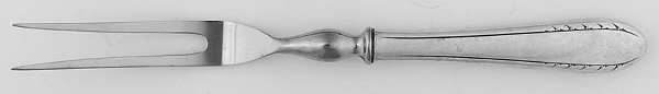 First Lady (Silverplate, 1933) Small Steak Carving Fork with Stainless Prongs