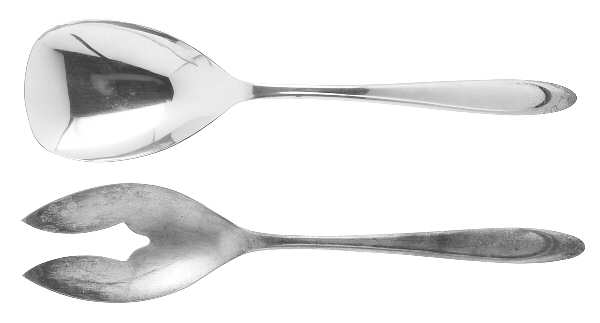 First Lady (Silverplate, 1960-1956) (2 Pc) Solid Salad Set
