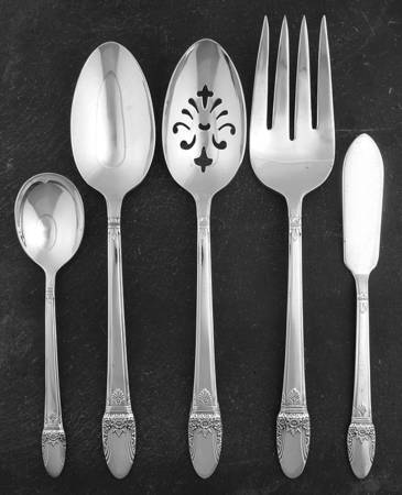 First Love (Silverplate, 1937) 5 Piece Hostess Set