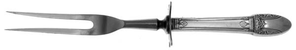 First Love (Silverplate, 1937) Large Stainless-Prong Roast Carving Fork