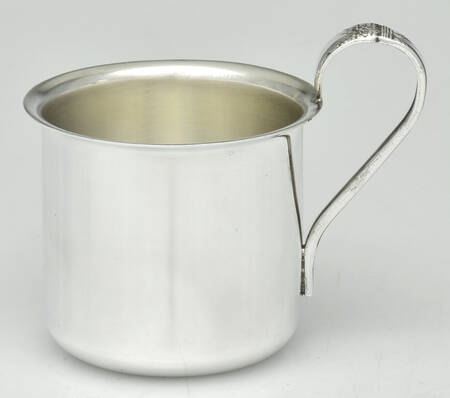 First Love (Silverplate, 1937) Baby Cup with Silverplate Cup and Handle HC