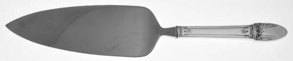 First Love (Silverplate, 1937) Pie Server with Serrated Stainless Blade HC