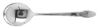 First Love (Silverplate, 1937) Round Bowl Soup Spoon (Gumbo)